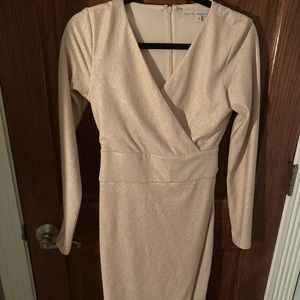 RACHEL- Rachel Roy long sleeve shimmer dress